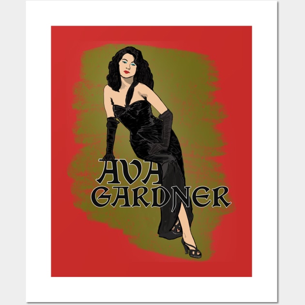 Ava Gardner Wall Art by TL Bugg